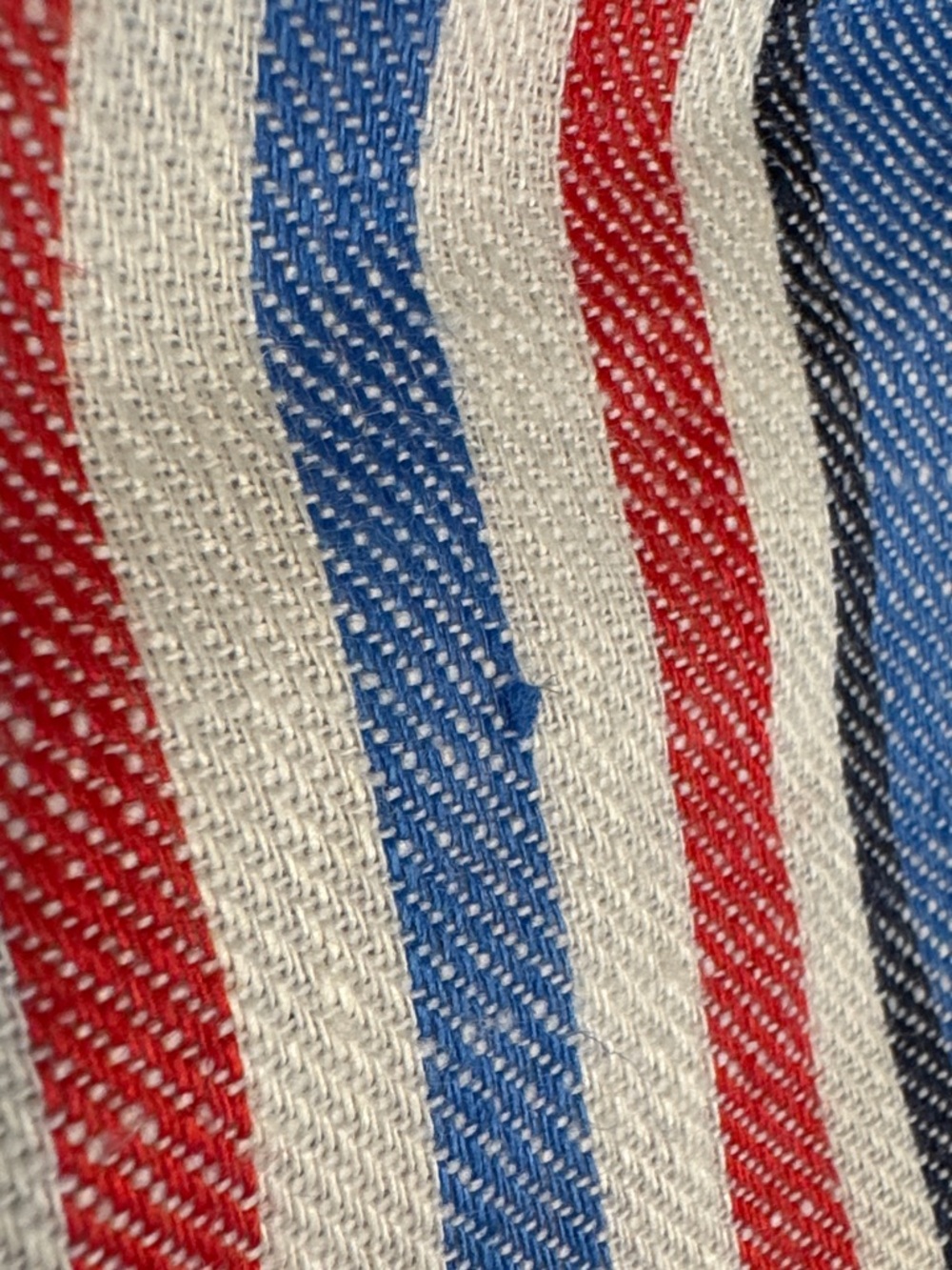 Boden Marylebone Red, White & Blue Striped Linen Blazer US Size 10 - Picture 9 of 11